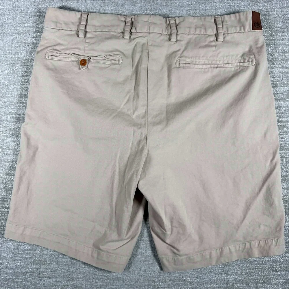 2 Pack! NEW Pennbuilt Shorts Mens 36/9 Tan Blue Bundle Stretch Chino - Picture 7 of 9